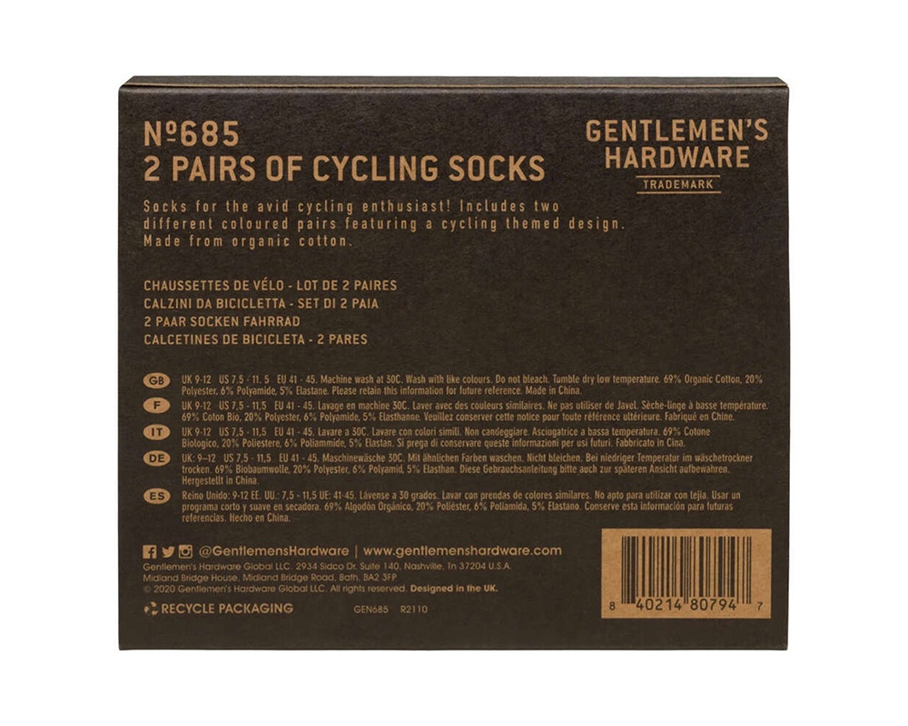 Chaussettes vélo - Gentlemen's Hardware